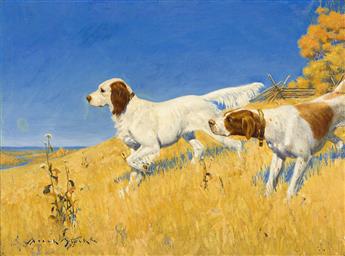 FRANK STICK (1884 - 1966) Two setters.                                                                                                           